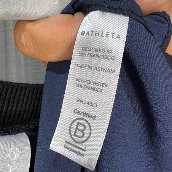 Athleta Active Tank Top, navy blue, women's small - Picture 4 of 5